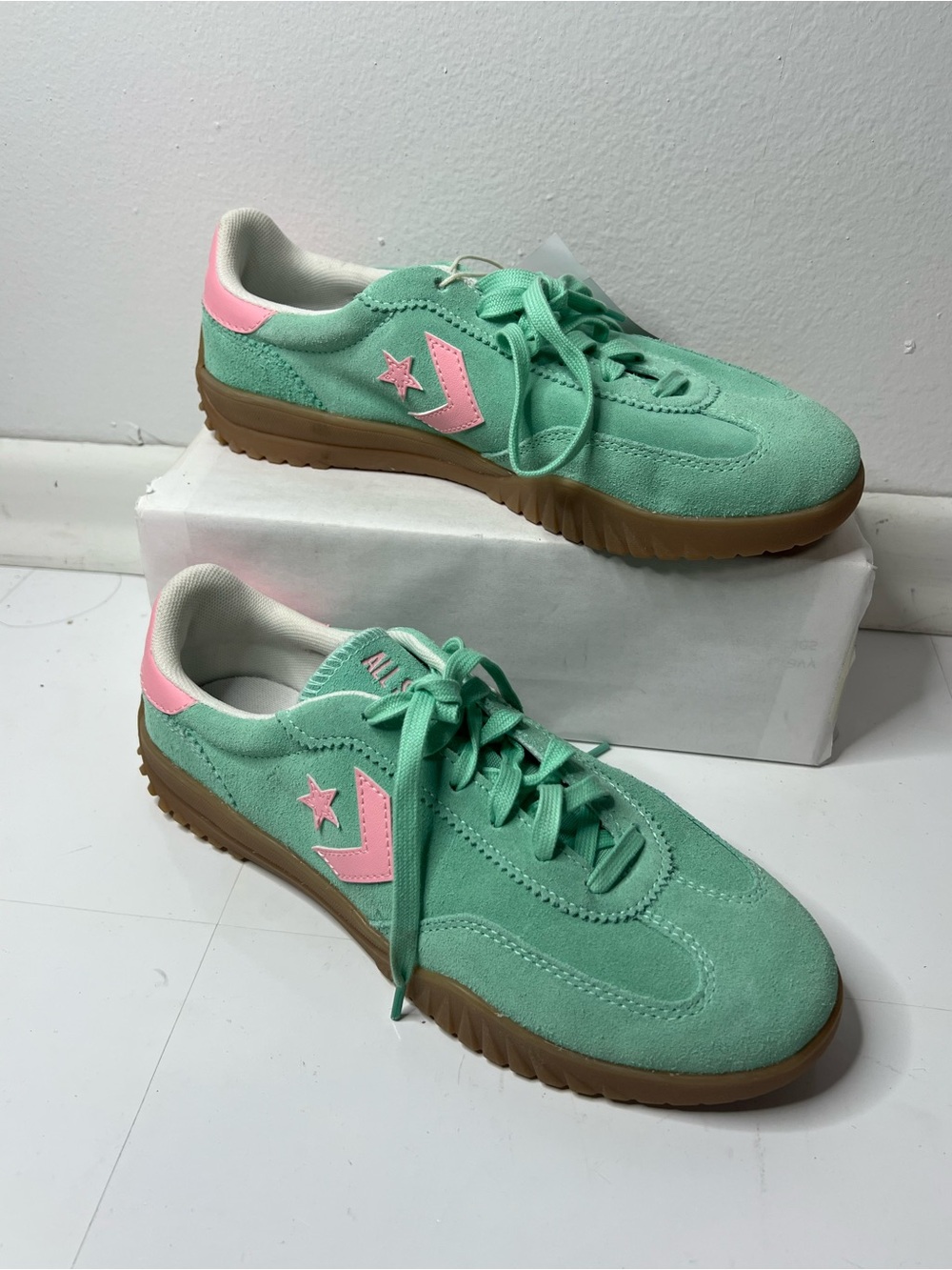 Converse All Star Run Star Trainer Shoes Mens 7, 8 Aqua Green Womens 8.5,9.5 New